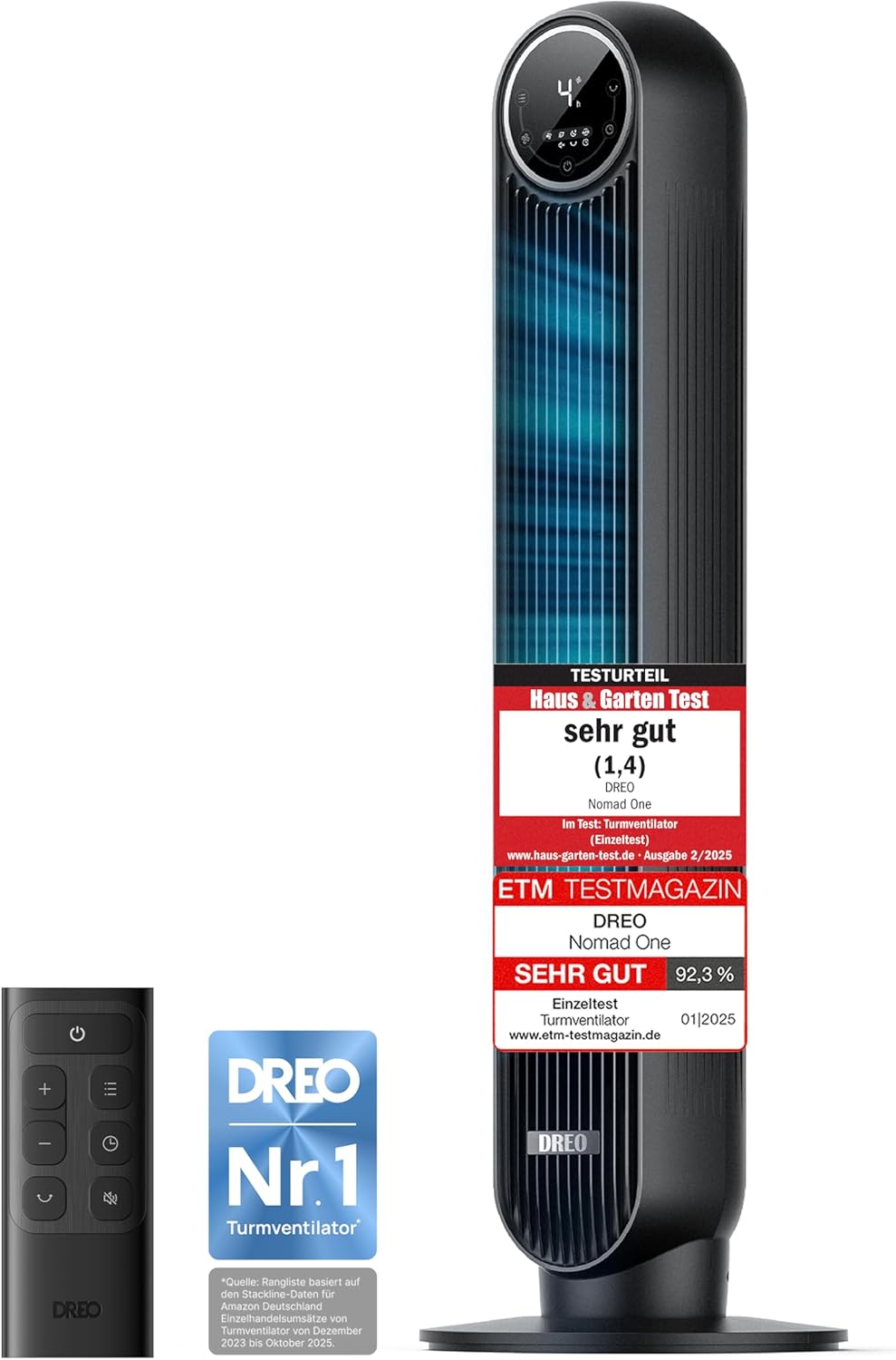 DREO Tower Fan Nomad One Black