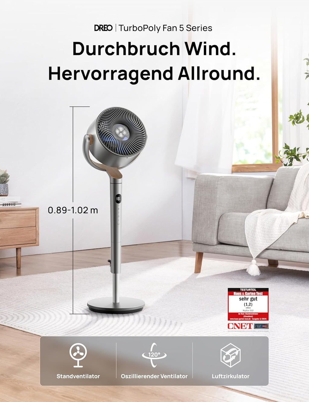 PolyFan Standventilator DR-HPF002