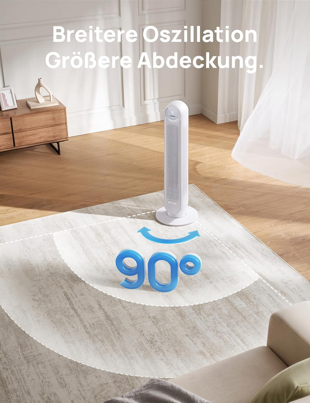 DREO Tower Fan Nomad One White