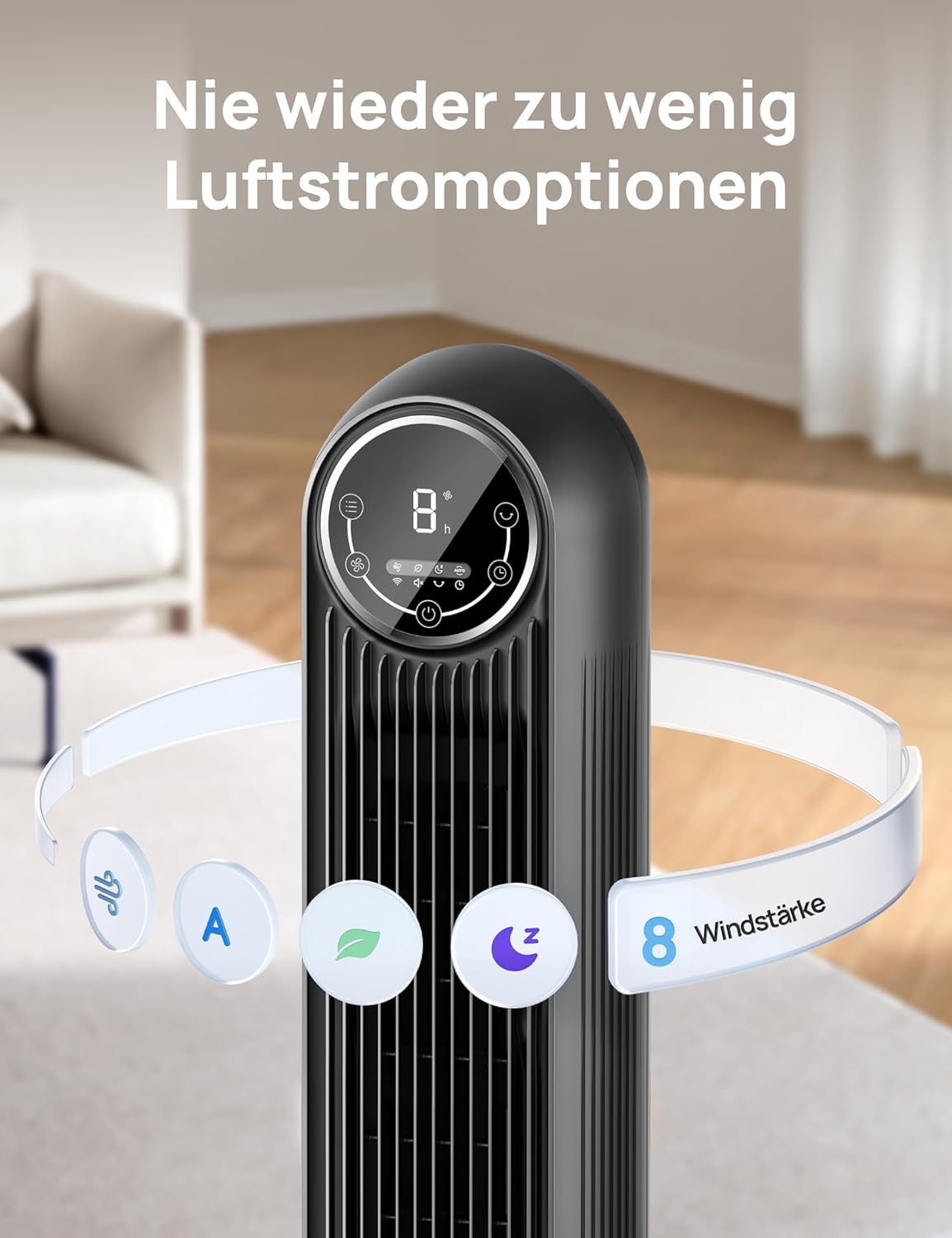 DREO Tower Fan Nomad One Black