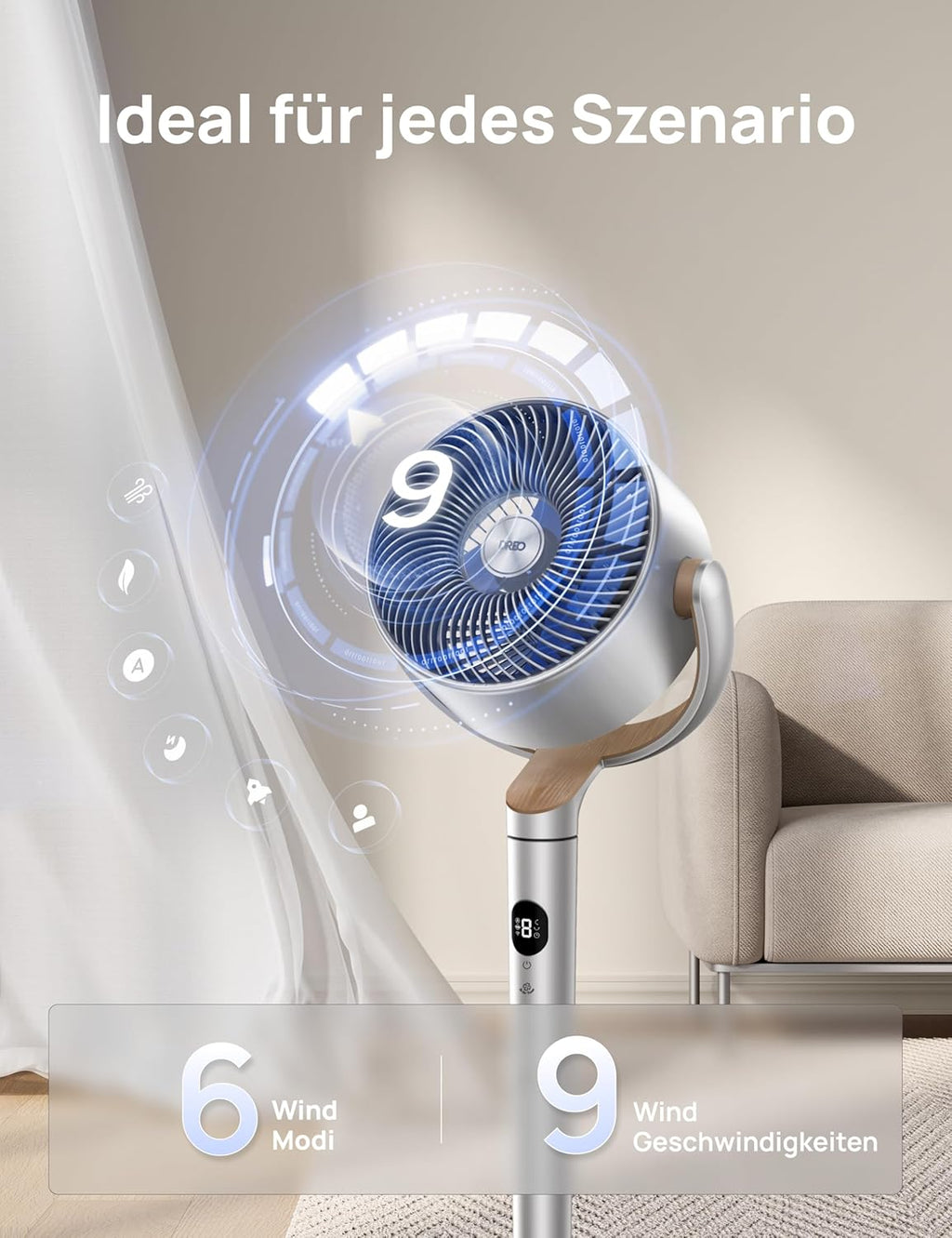 Smart Standventilator DR-HPF008S