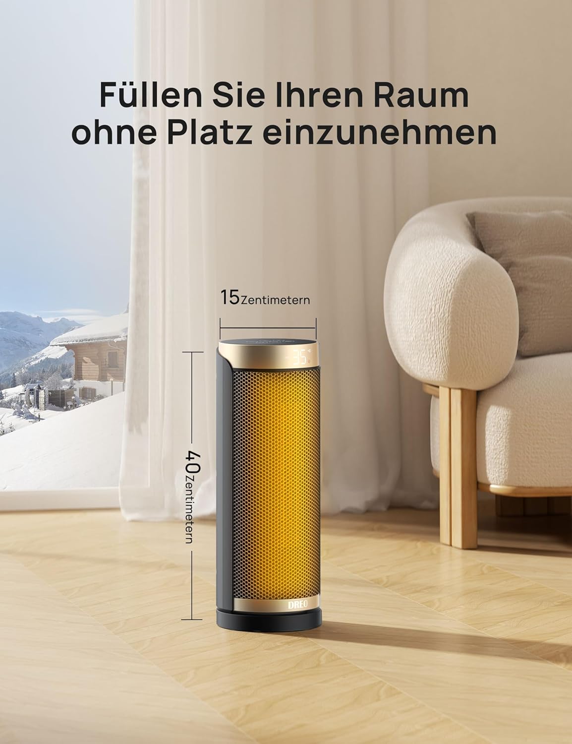 DREO Heater Solaris Slim H3 DR-HSH003