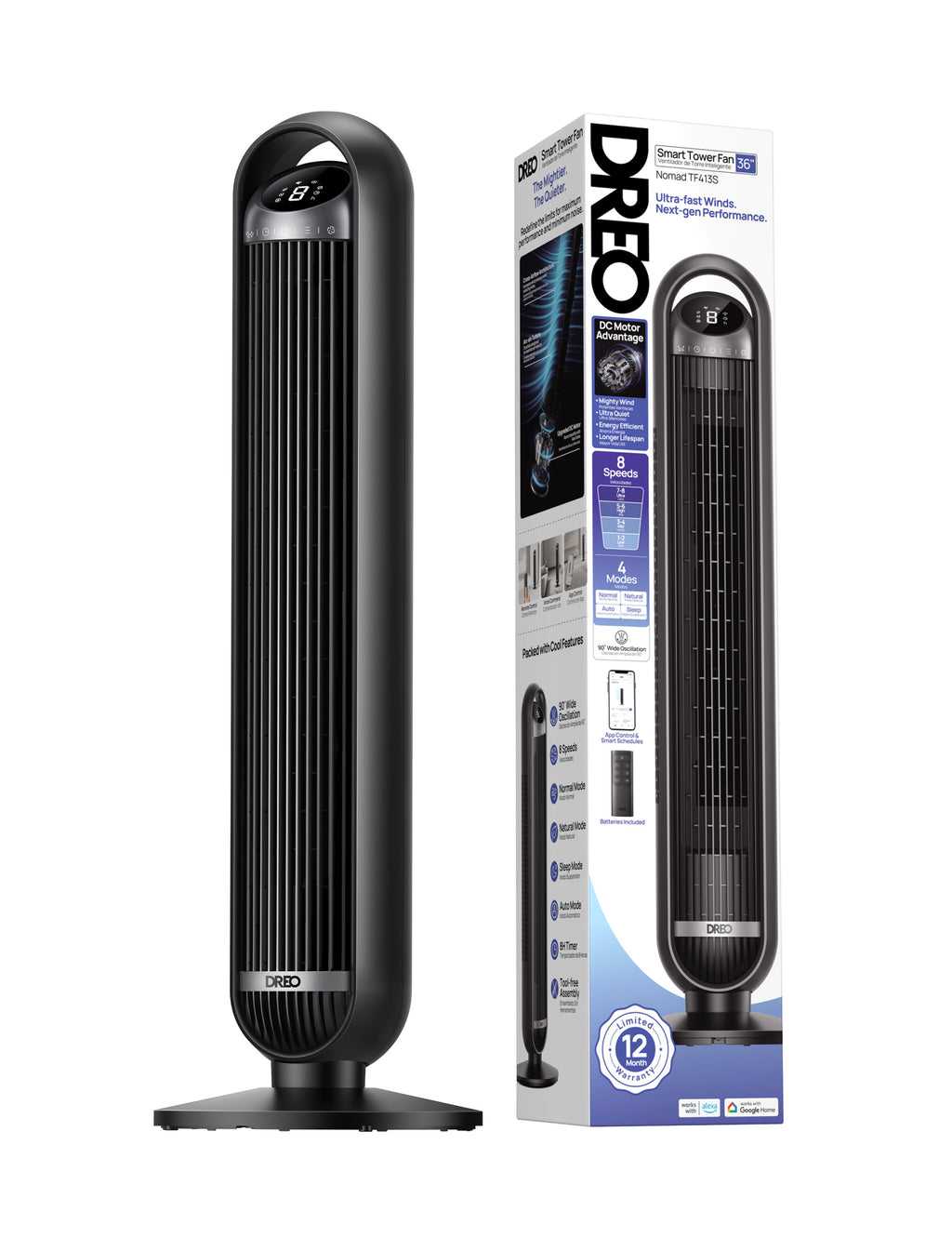 DREO Tower fan 413S DR-HTF013S