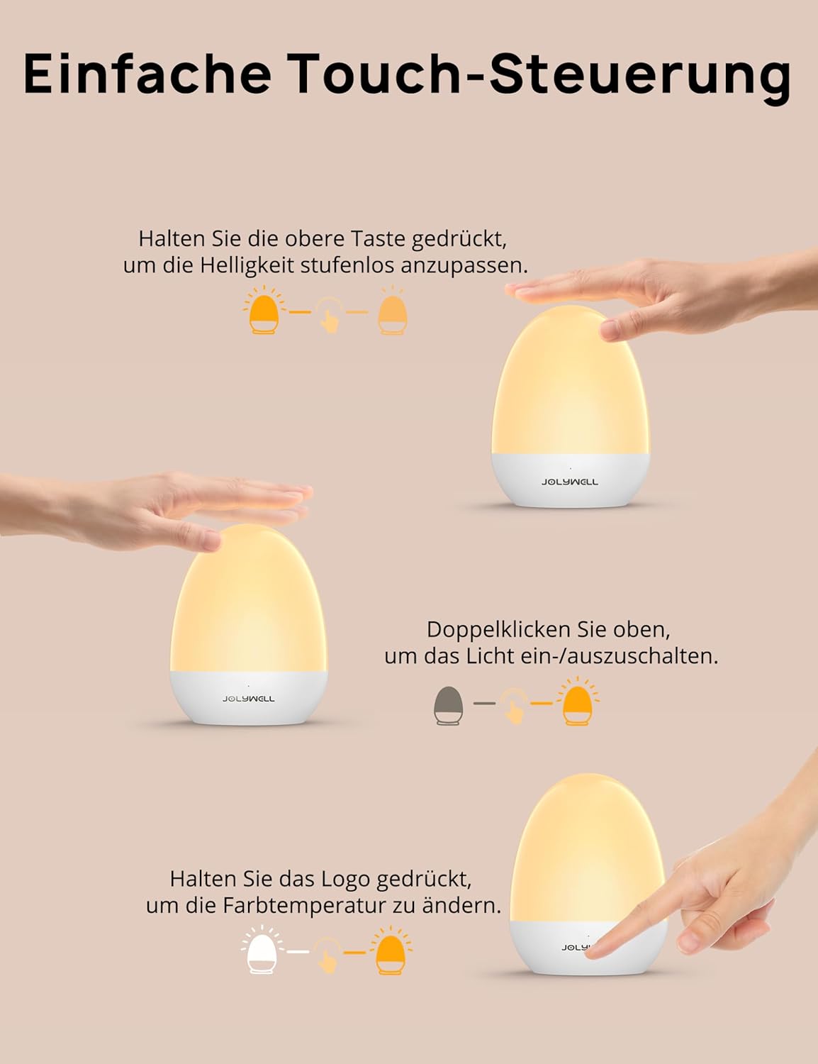 Jolywell JW-CL001 Baby Night Light