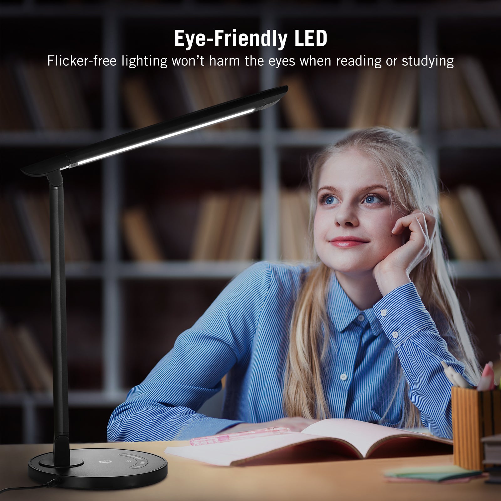Taotronics TT-DL13 LED Desk Lamp Black