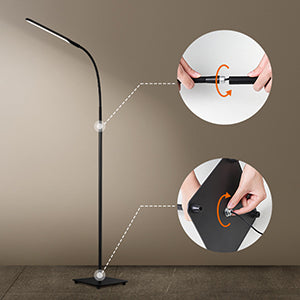 Taotronics TT-DL072 LED Floor Lamp Black