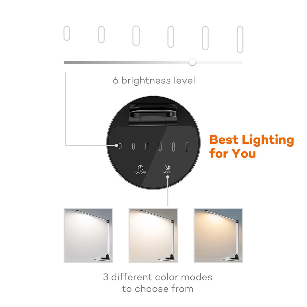 Taotronics TT-DL22 LED Desk Lamp Gray