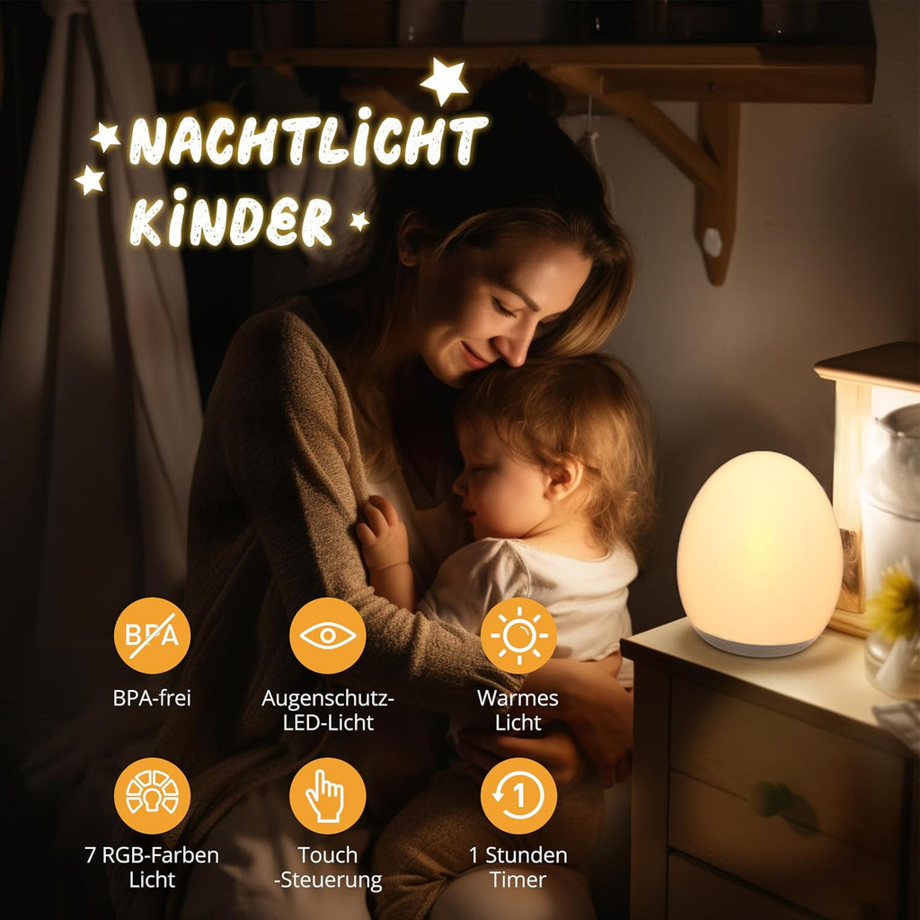 Jolywell JW-CL002 Baby Night Light Wood Grain Color