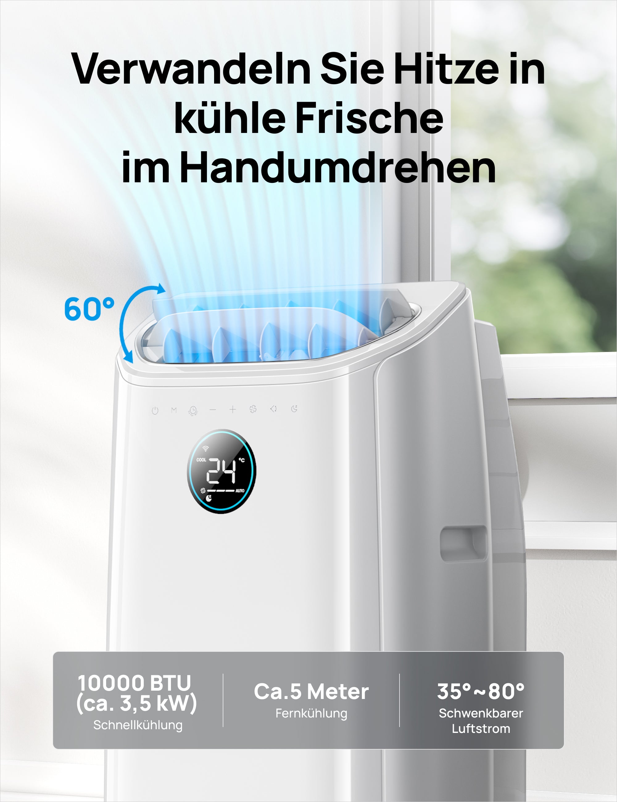 DREO Portable Air Conditioner 515S DR-HAC005S