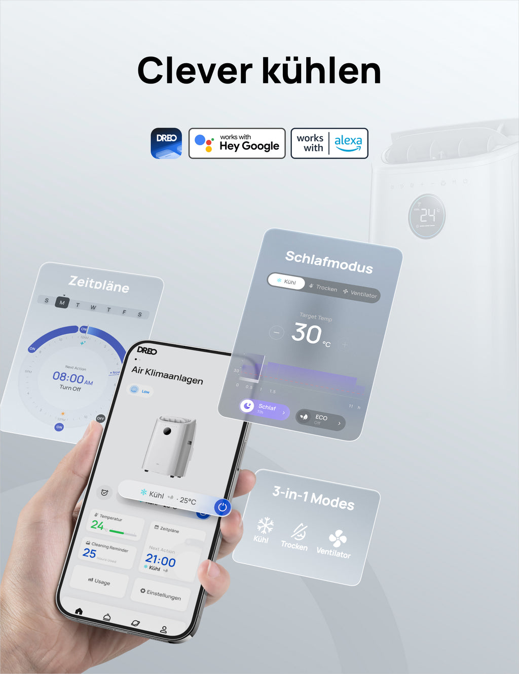 DREO Portable Air Conditioner 515S DR-HAC005S