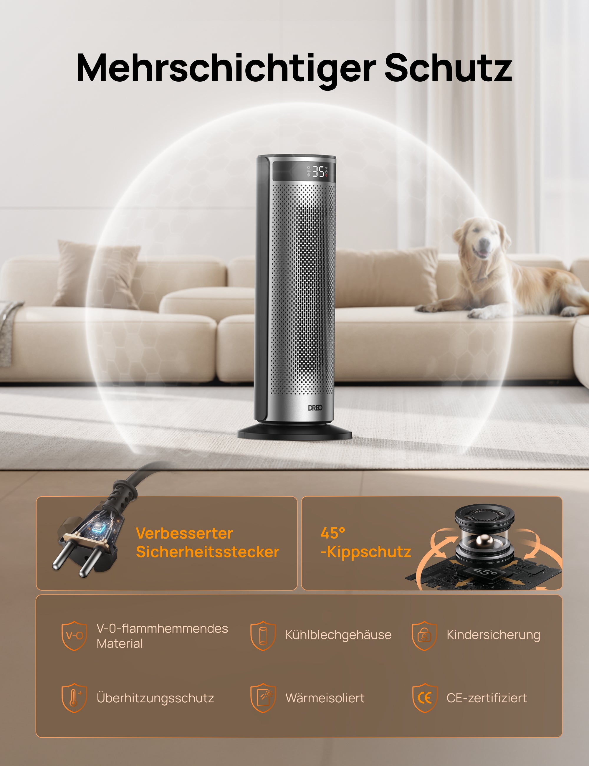 DREO Heater Solaris 628 DR-HSH028