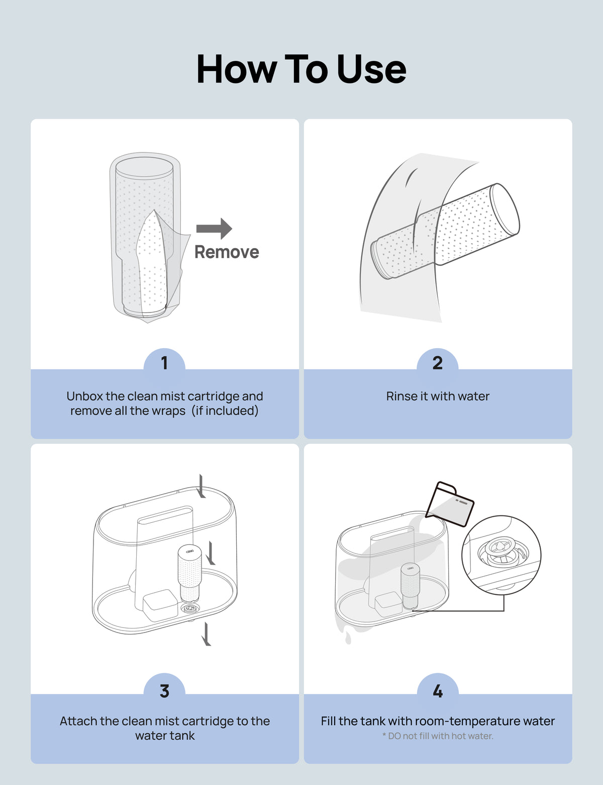 Filter cartridge for Humididfier 420S  DR-HPA020