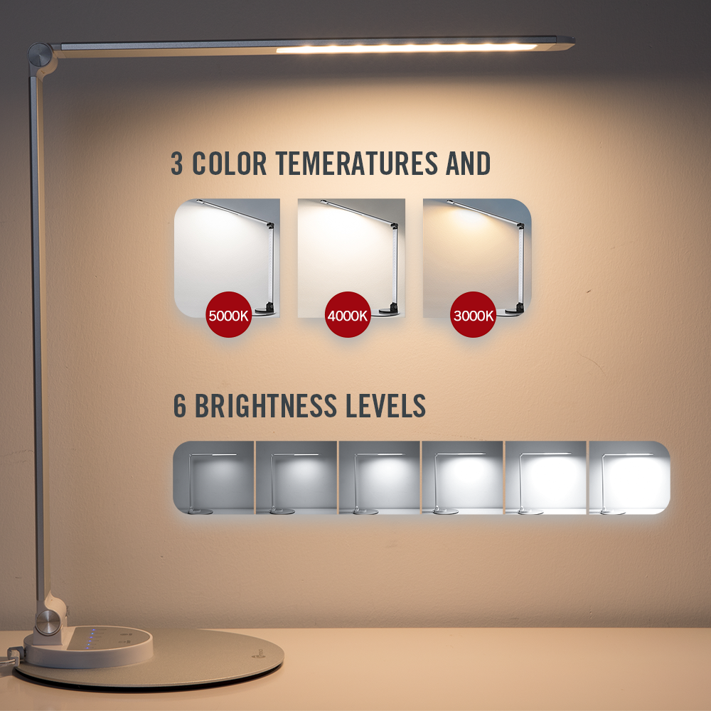 Taotronics TT-DL22 LED Desk Lamp Silver