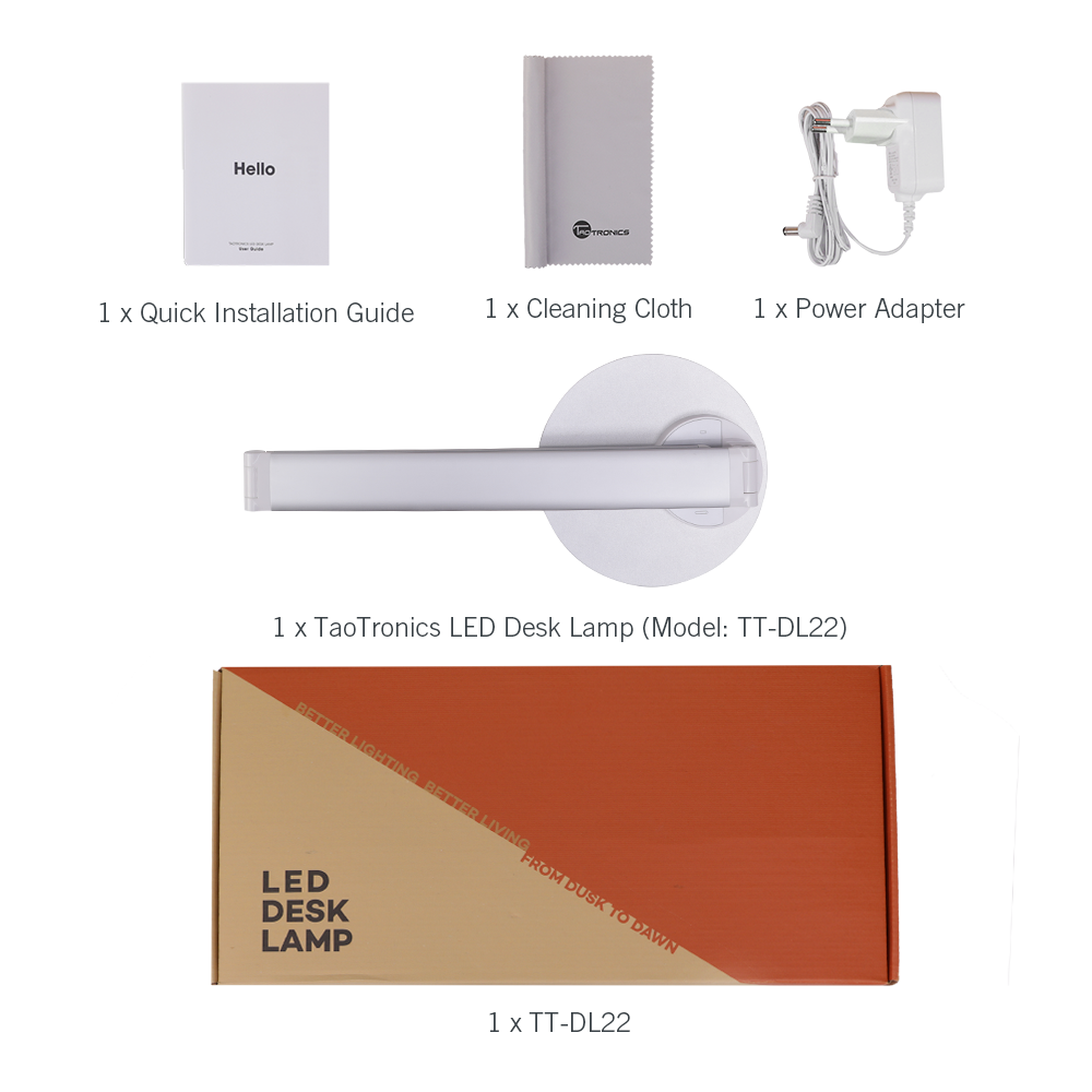 Taotronics TT-DL22 LED Desk Lamp Silver