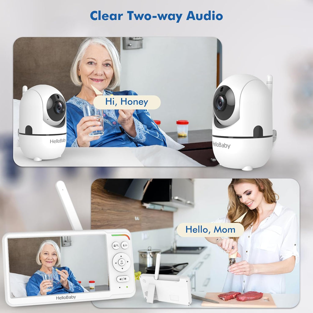HelloBaby 6 Zoll Baby Monitor mit Kamera
